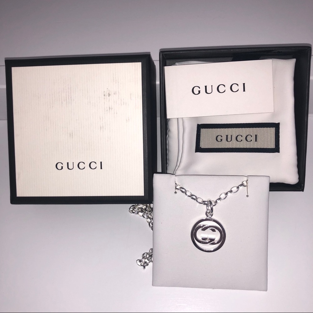 Black Friday- GUCCI interlocking GG chain necklace